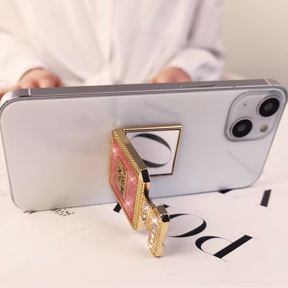 #5 NWT Universal Phone STAND  has Mirror and a place to add a picture - Picture 2 of 3